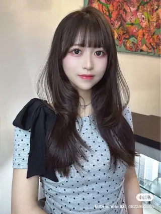 ロング 韓国✖️網紅🖤 パーマYURIYAのヘアスタイル