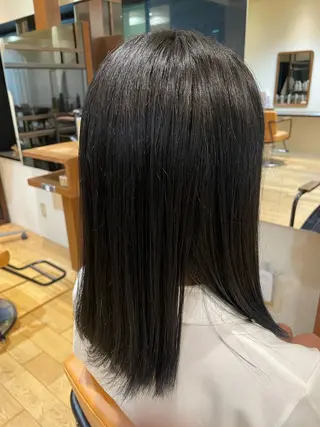 ロング カラー おもだか　がく /横須賀中央のヘアスタイル