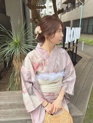 ロング risa/恵比寿/ ヘアセットのヘアスタイル