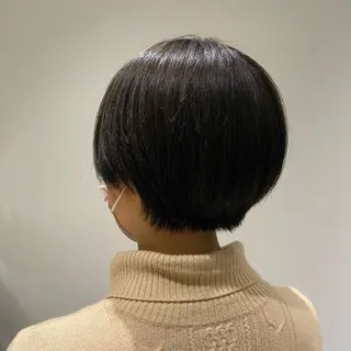 ショート カラー 髪質改善/カラー/ カット/富岡佑麻のヘアスタイル