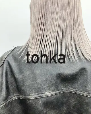 セミロング カラー ムード造るハイトーン ケアブリーチ/ユウキのヘアスタイル