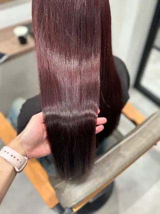 ロング カラー おかだ まなみのヘアスタイル