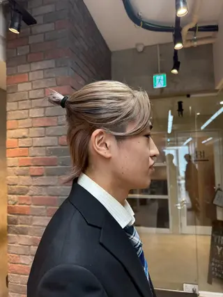 カラー メンズ 栗原 莉玖のヘアスタイル