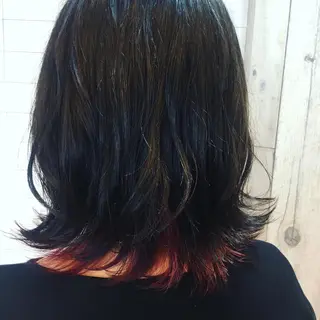 ミディアム カラー ヘアアレンジ 五月女 和樹のヘアスタイル