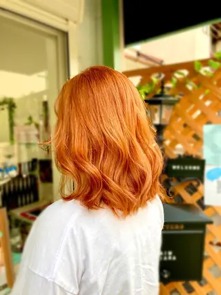 セミロング カラー パーマ ヘアアレンジ 髪質改善✧︎カラー 💎AIM【アイム】のヘアスタイル