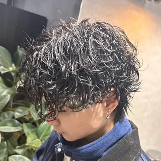 ショート パーマ メンズ 🔥フェザーパーマ 特化🔥勇斗のヘアスタイル