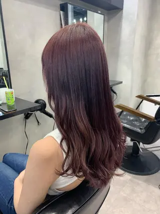 ロング カラー ヘアアレンジ 個室で似合わせ好印象 🧡外山弥千代のヘアスタイル