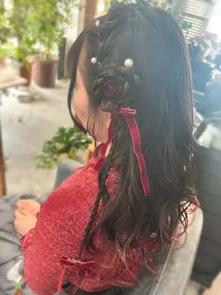 ロング ヘアアレンジ 垢抜けメイク✖️盛れ るヘア/SAORIのヘアスタイル