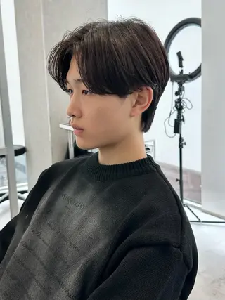 ショート メンズ かのん/メンズ毛流れ 特化/曲がる縮毛矯正のヘアスタイル