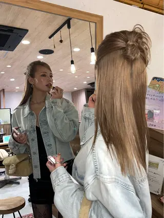 ロング ヘアアレンジ 産休中です 艶カラー♡オカのヘアスタイル