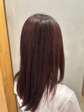ロング カラー 玉田 千智のヘアスタイル