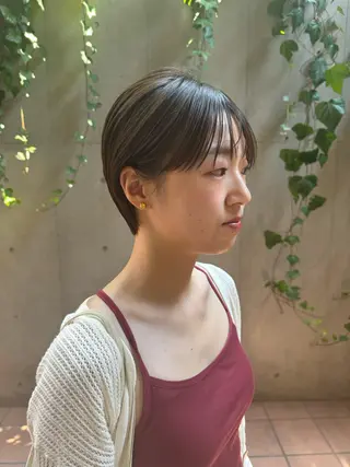 ショート カラー ボブ/ショート 吉田竣のヘアスタイル