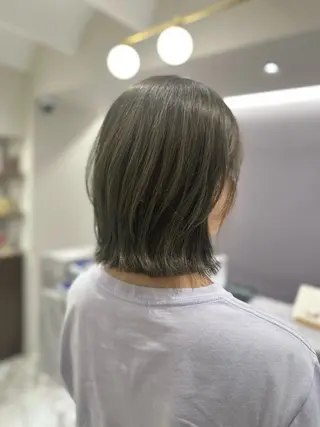 ミディアム カラー 韓国レイヤー✨ yasuko銀座のヘアスタイル
