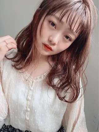 ミディアム パーマ Hiroshi ヒロシのヘアスタイル