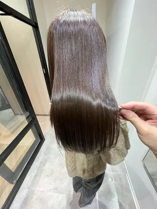 セミロング カラー 縮毛矯正×髪質改善 店長　DAITOのヘアスタイル