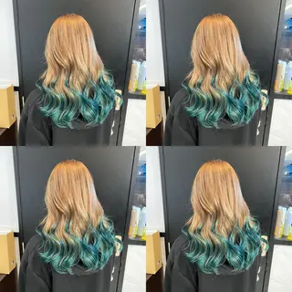 セミロング カラー ✨縮毛矯正✖︎顔周り レイヤー✨ナカムラのヘアスタイル