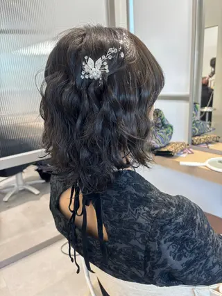 ミディアム ヘアアレンジ ayaka #パーマ#アレンジのヘアスタイル