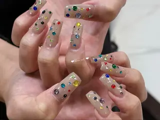 ネイル shine 🎀 長さだし&デザインのネイルデザイン