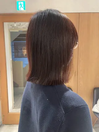 ミディアム カラー mei|顔まわり ×透明感カラーのヘアスタイル