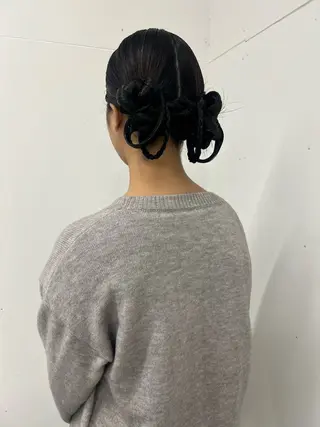 ロング ヘアアレンジ にこ /iciのヘアスタイル