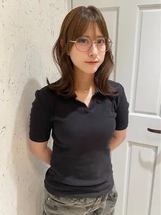 ミディアム カラー mai / linoah˚✧のヘアスタイル