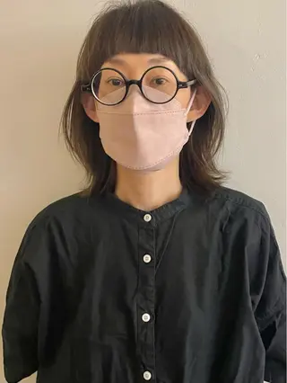 ミディアム 田口 武英のヘアスタイル