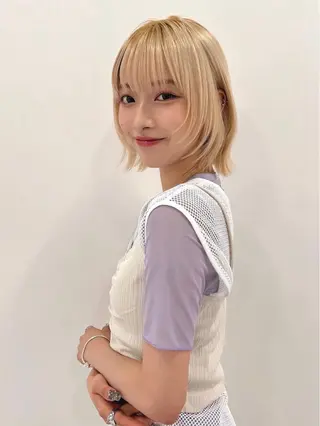 カラー 内藤歩香/艶カラー/ ナチュラル可愛いのヘアスタイル