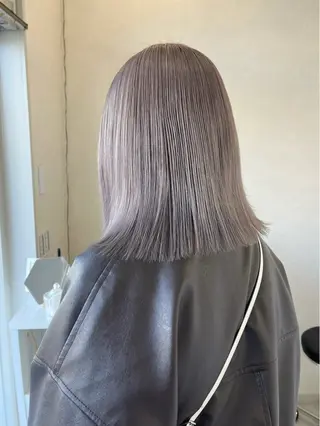 ミディアム カラー 長山 茉白のヘアスタイル
