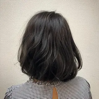 ミディアム カラー 吉森 満俊のヘアスタイル