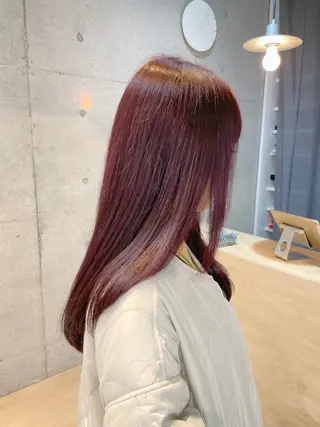 ロング カラー 【表参道】Ruri デジタルパーマのヘアスタイル