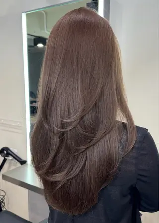 ロング カラー 艶カラー♡クール トレンドヘア♡アユミのヘアスタイル