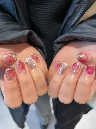 ネイル ガーリーネイル hiroka🩰🎀のネイルデザイン
