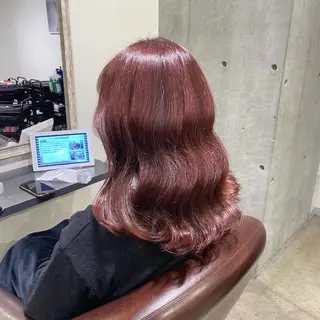 セミロング カラー 根本 真奈のヘアスタイル