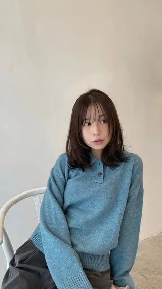 ミディアム 🐰桃山台/髪質改善 山亀のヘアスタイル