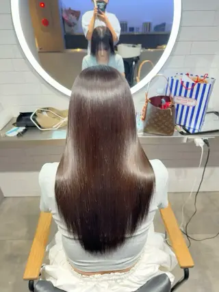 ロング ハイトーンカラー 縮毛矯正/ジャックのヘアスタイル