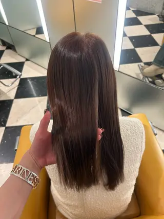 ロング 高山沙来/ストレート パーマ特化/縮毛矯正のヘアスタイル
