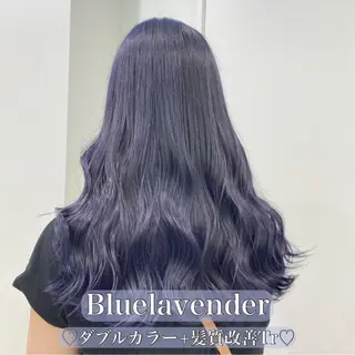 ロング カラー ヘアアレンジ 🫧モテる💗ダメー ジレスハイトーン🫧のヘアスタイル