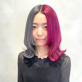 カラー デザインカラー/パー マ🦖外岡咲希🦖のヘアスタイル