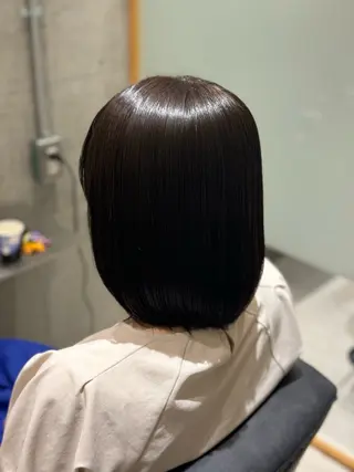 ミディアム 黒島優香🦋 /縮毛矯正/髪質改善のヘアスタイル