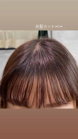 ロング 大久保 優香のヘアスタイル