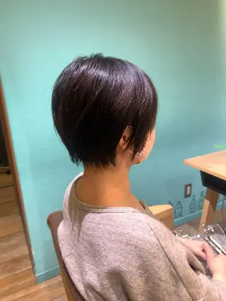 ショート カラー メンズパーマ&メンズ 縮毛矯正/平野/渋谷のヘアスタイル