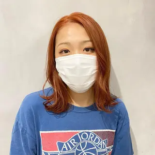 ミディアム カラー 🩵ブリーチカラー 🐈MIORI🩵のヘアスタイル
