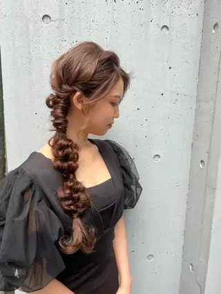 ロング カラー パーマ ヘアアレンジ 🎨カラー満足度 500%💫ヅル💫のヘアスタイル