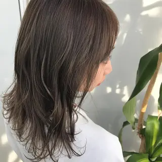 セミロング カラー 髪質改善will hairdesignのヘアスタイル