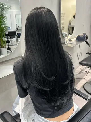 ロング カラー 表参道/透明感 グレージュ/ブラウンのヘアスタイル