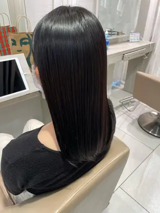 カラー ハッシュカット 暖色カラー/伊藤菜月のヘアスタイル
