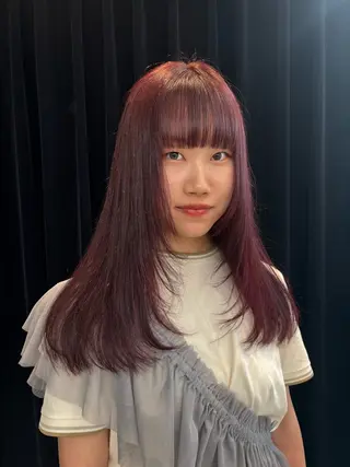 ロング カラー ヘアアレンジ 夕羽夢🍓矢場/ JILLSTUDIOのヘアスタイル