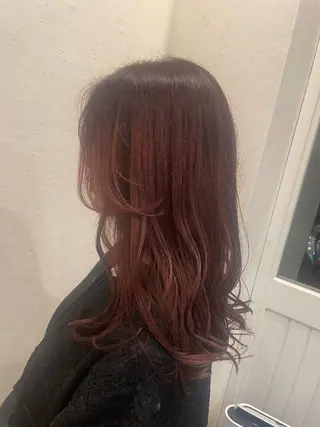 ロング ハイトーンカラー/メ ンズカット/舘山優羽のヘアスタイル