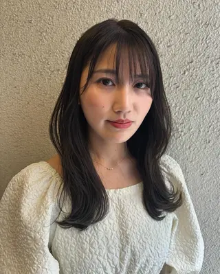 セミロング カラー ⌇🌹透明感カラー 🌹ᴍᴇɢᴜᴍɪ ⌇のヘアスタイル