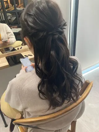 セミロング ✨色持ちの良い艶 カラー✨蟹江真世のヘアスタイル